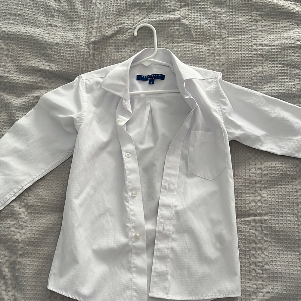 Little boys three piece suit and dress shirt. Tie included!